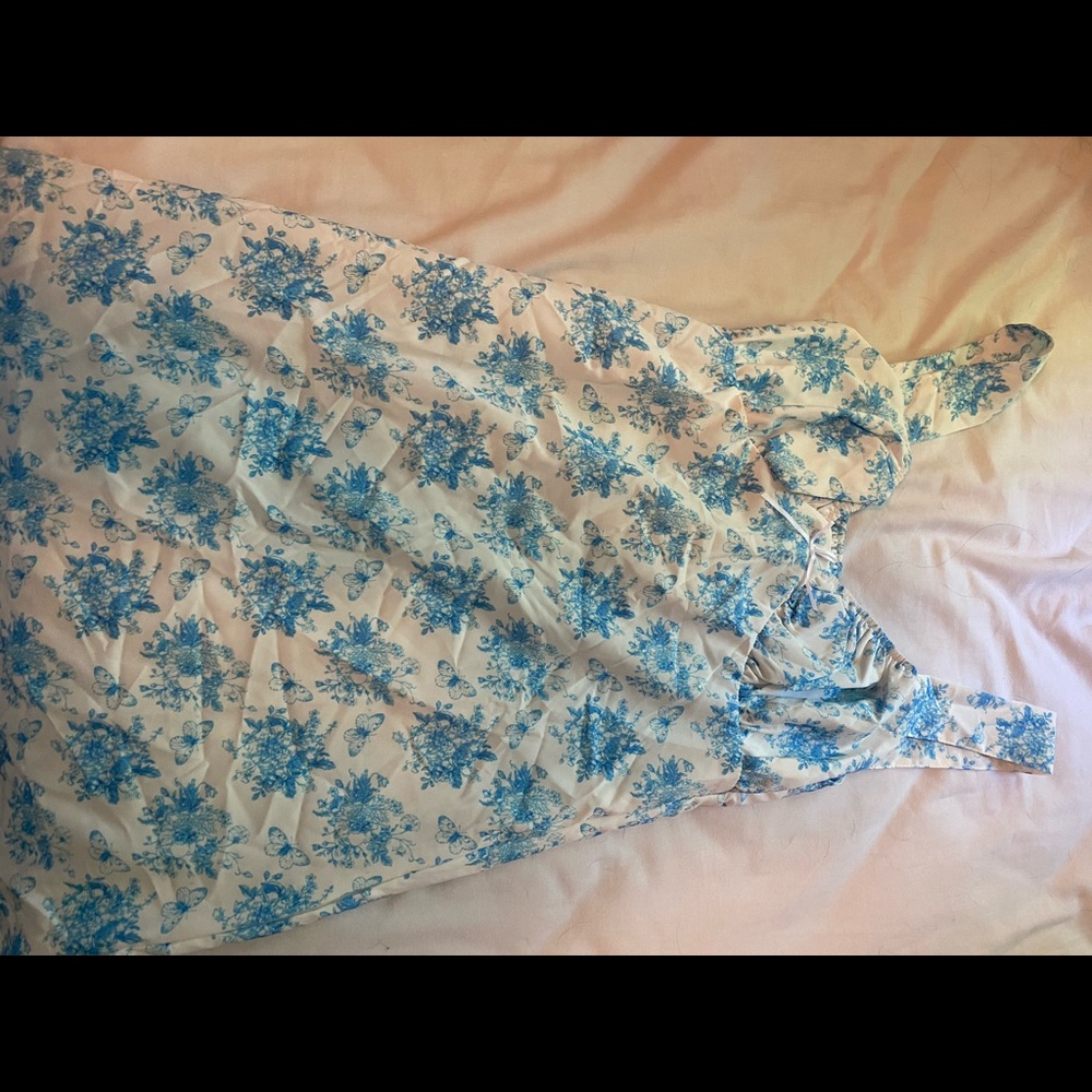 Floral bustier top dress